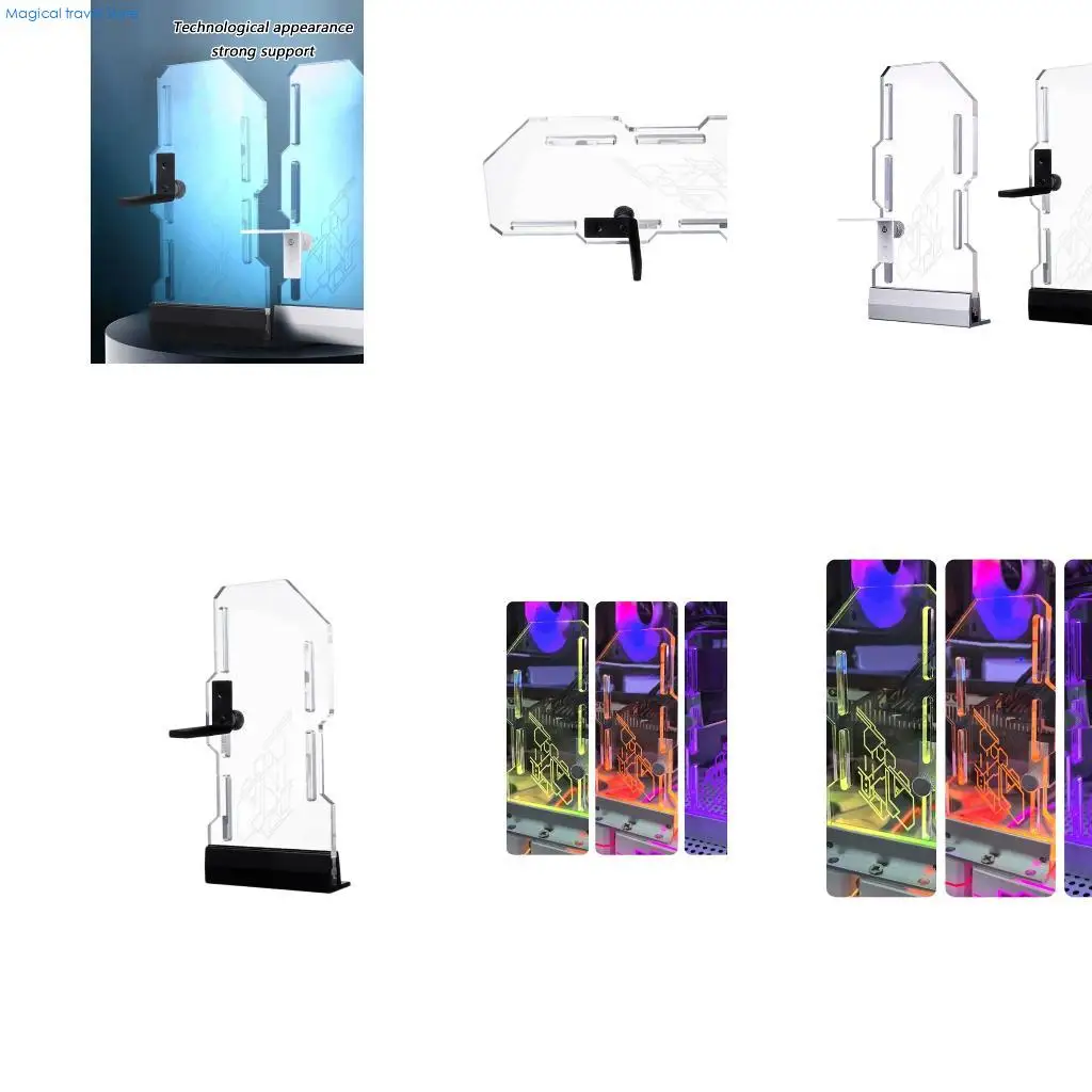 

N2UB Многопозиционный регулируемый держатель видеокарты для ПК с акриловой основой ARGB Syncs