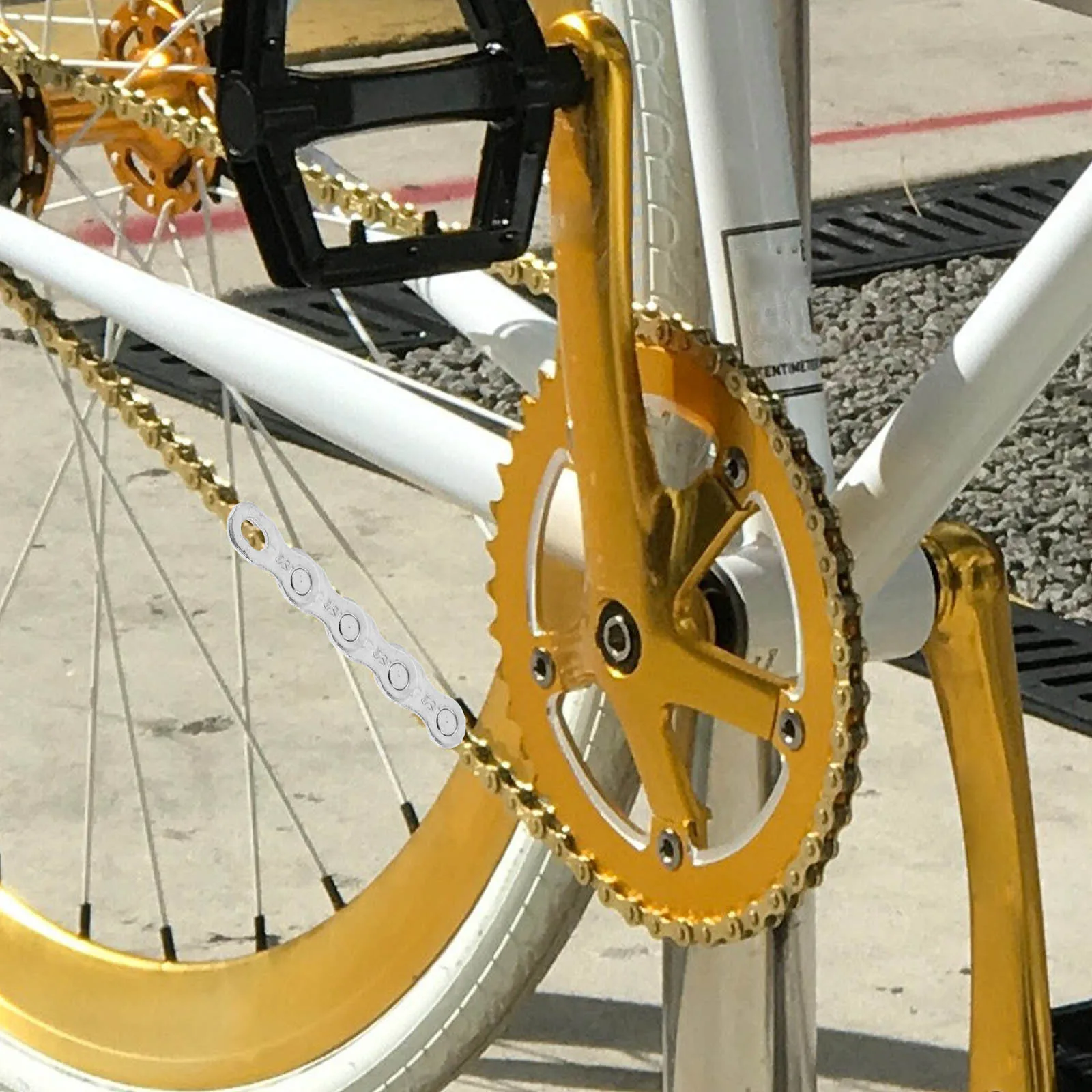 2Pairs Bike Chain Joints Steel Connectors Durable Easy Install Bikes Cycling Accessories Bike Chain Joints