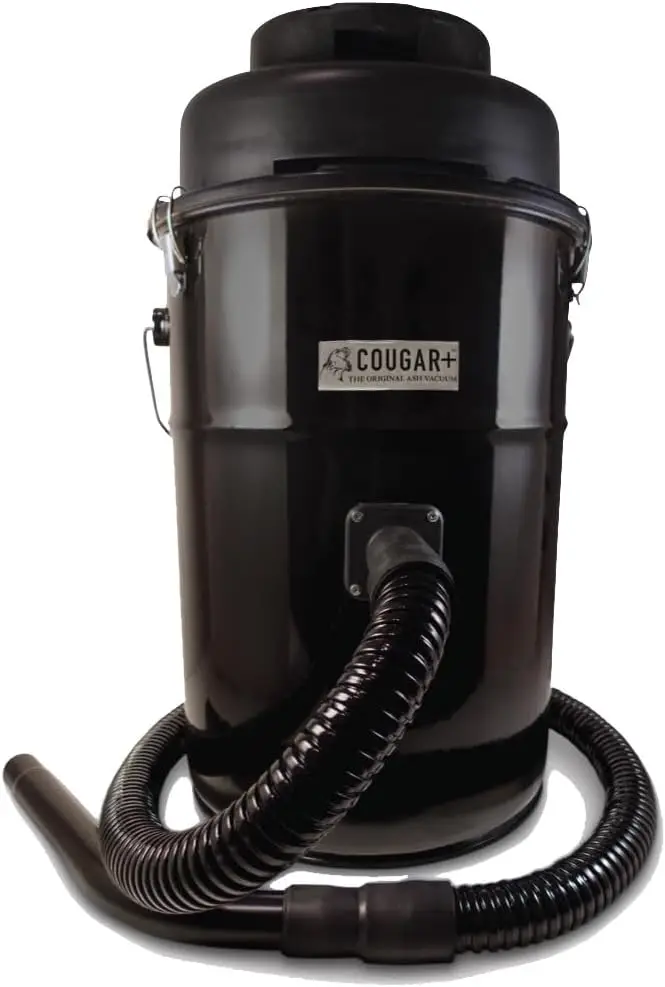 Ash Vacuum Cougar+ for pellet stoves-Made in the USA. Fireplace vacuum, pellet stove vacuum cleaner for hot ash