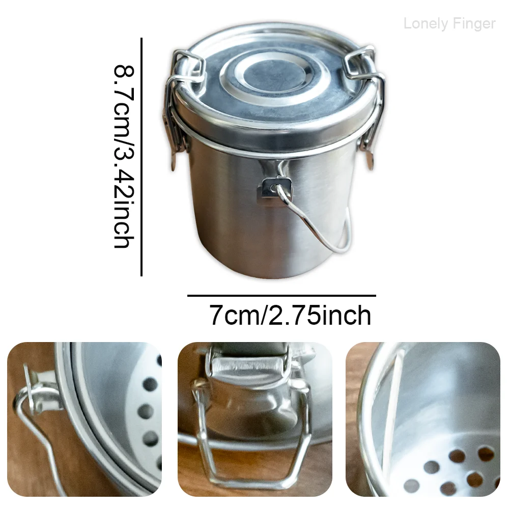 Premium Stainless Steel Paint Brush Cleaner With Sealed Lid Removable Filter Net Lightweight Wash Bucket For Studio Home School