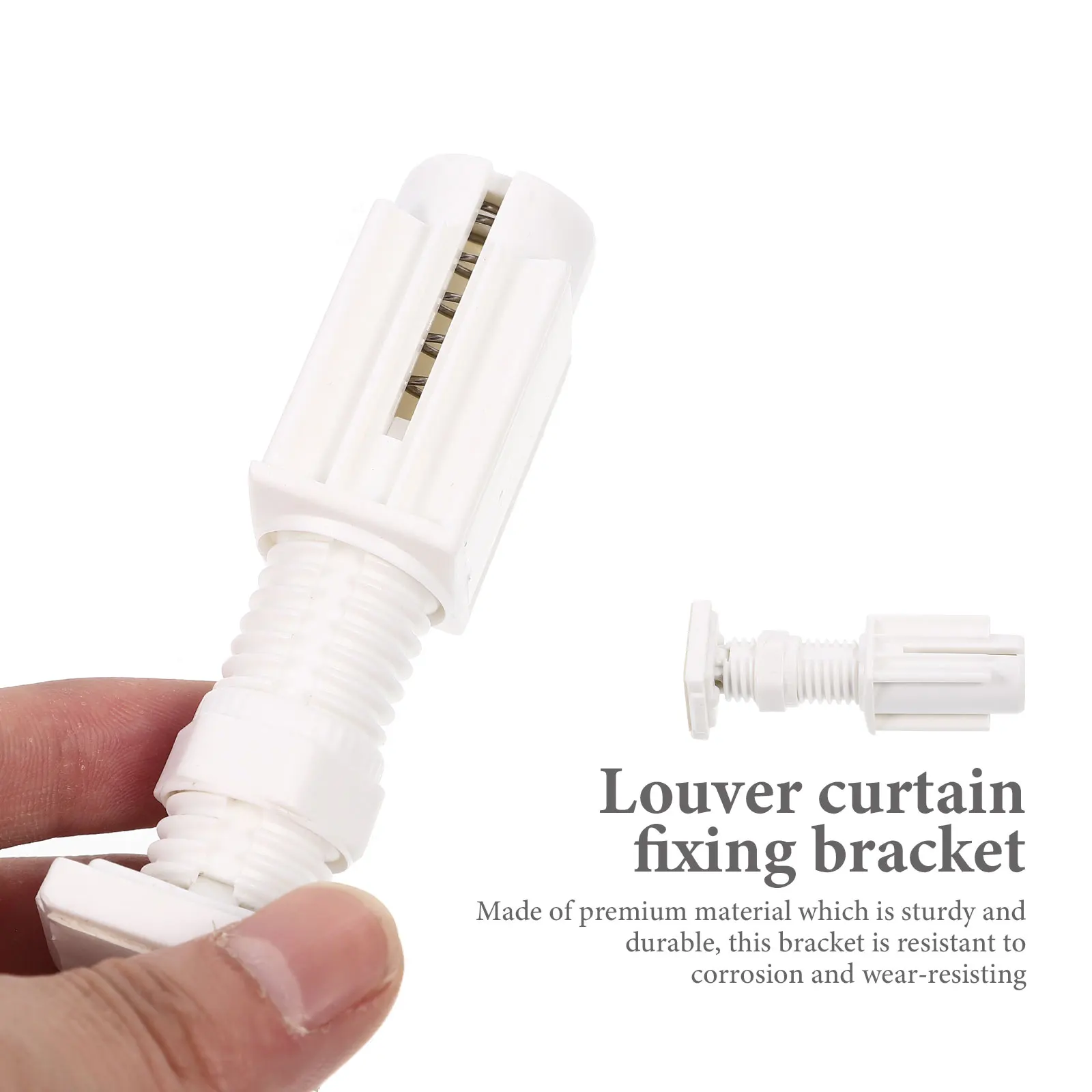 

4Pcs Curtain Louver Bracket Tools Heavy Duty Blinds Mounting Holder Simple Design for Easy Installation Suitable Living Room