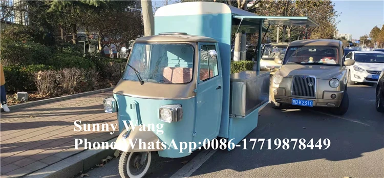 Новый грузовик Piaggio Food Truck 2023, модный грузовик Piaggio Ape, мобильный розничный грузовик на продажу