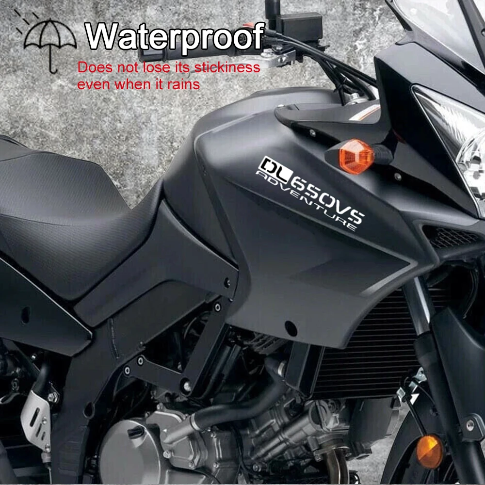 Motocicleta reflexiva adesivos, decalques para Suzuki V-Strom650, DL650, Vstrom 650, aventura acessórios