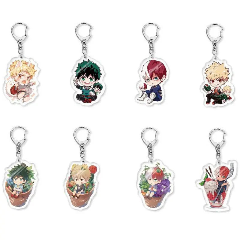 

My Hero Academia MHA Anime Related Products Girls Gift Key Chain Bag Charm Souvenir Creative Pendant Jewelry Accessories Cartoon