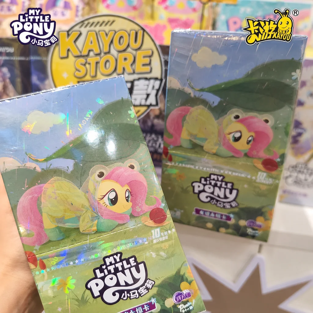 Genuine Kayou Authentic My Little Pony Friendship Forever Huiyue 12 Collector Trading Cards Anime Merch Gift For Fans gifts