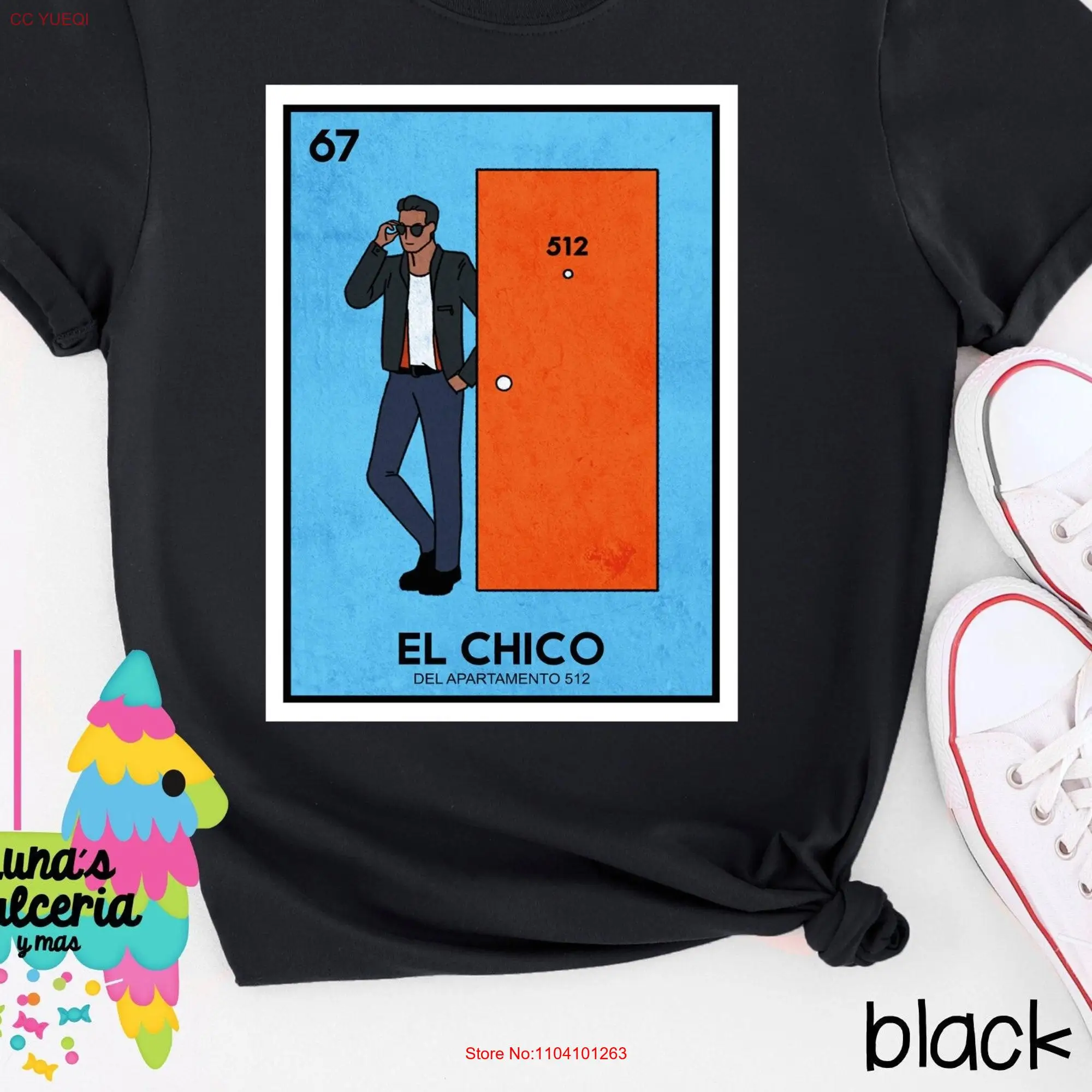 

El Chico Del Apartamente 512 T Shirt Mexican Loteria Selena Quintanilla Cinco de Mayo s for Him Fiesta San Antonio Texas