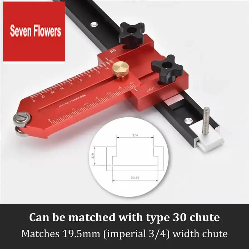 

A84Z-140Mm Extended Thin Rip Jig Table Saw Jig Guide For Repeat Narrow Strip Cuts Works With Table Saw Router Table Band Saw