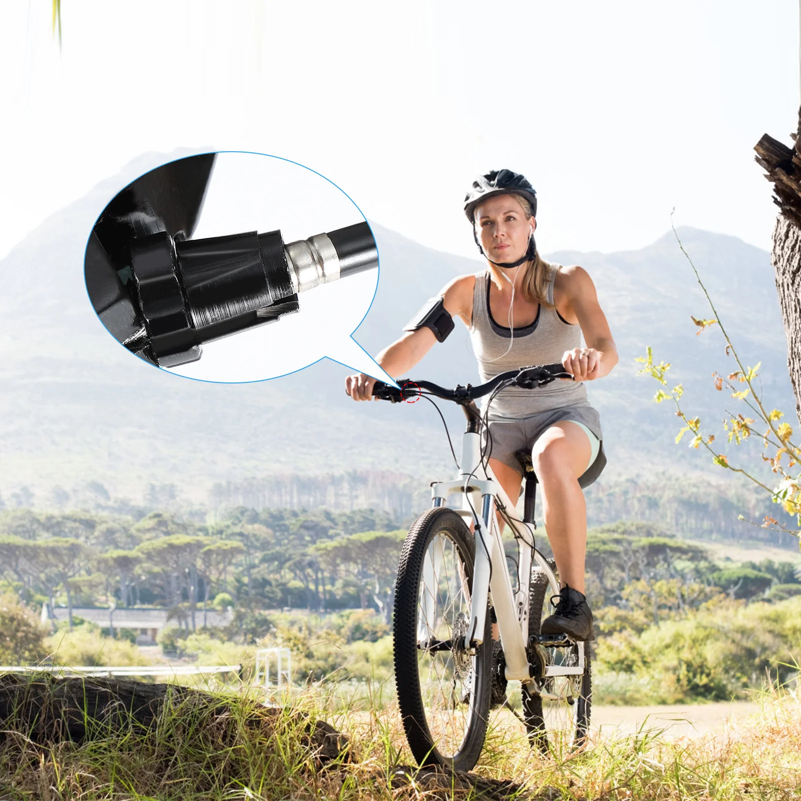 Tuerca de ajuste de freno para bicicleta de montaña de carretera, tornillo M7, aleación de aluminio, prevención de óxido, ligera, tamaño pequeño, fácil de llevar, alta