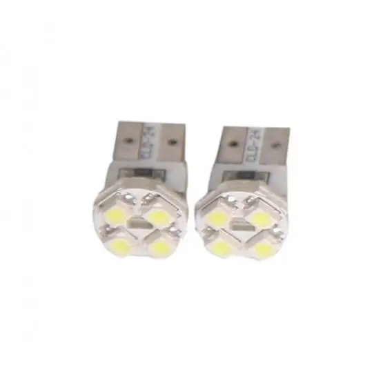 Auto Parking Bulbs 4 Leds SMD White T10 12V