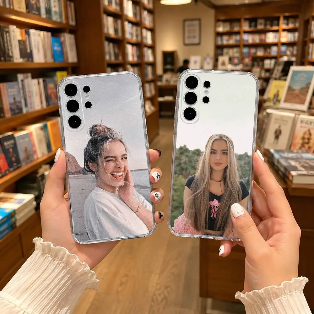 Fashion Addison R-Rae hot  Clear Hard Phone Case For Samsung S25,24,23,22,21,10,9,Ultra,Plus,Lite Transparent Cover