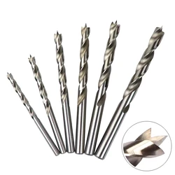 Three-sharp Drill Bit 5/6/7/8/9/10mm HSS Grinding Drill Bit For Wood Core Drill Hole Carpenter Woodworking Drilling Tools