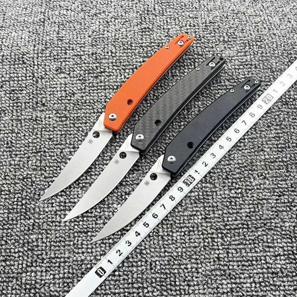 

C242 G10 handle carbon fiber handle high hardness outdoor camping wilderness survival pocket EDC tool knife