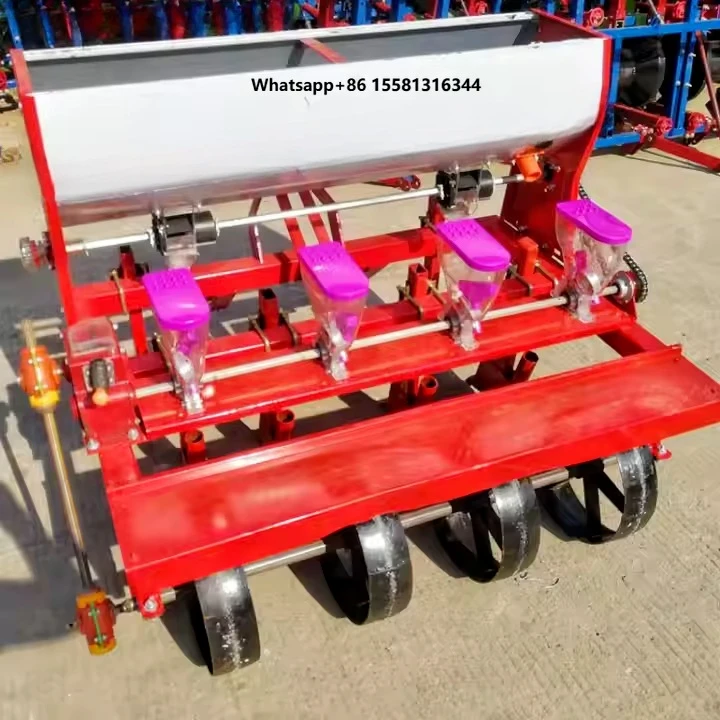High Efficiency 3 8 Row Corn Seeder Quality Cheap Wheat Maize Planter Two Wheeled Walking Tractor Machine Seeders Transplanters