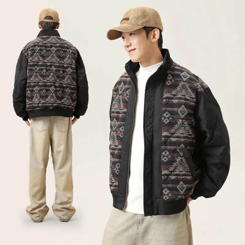Traditional Style Ethnic Stand Collar White Duck Down Jacket Men Women Winter Thickened Warm Couple's Down Coats casacos JK-144