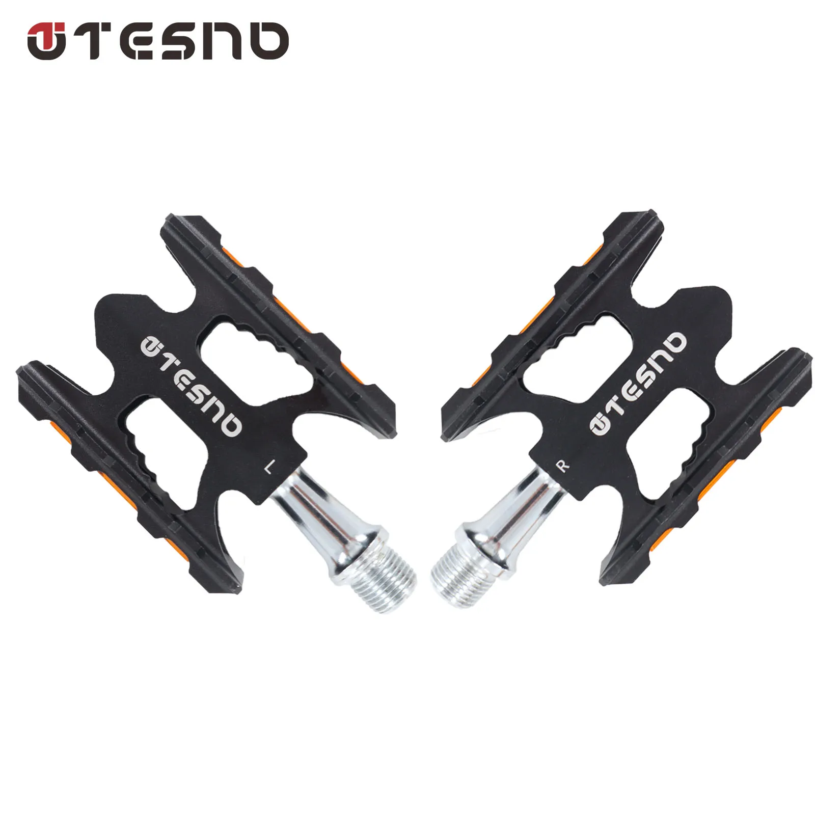 TESNO مختومة تحمل دواسات الدراجة عدم الانزلاق CNC سبائك الألومنيوم العالمي صالح Brompton دراجة الطريق الجبلية BMX دراجة الملحقات #2