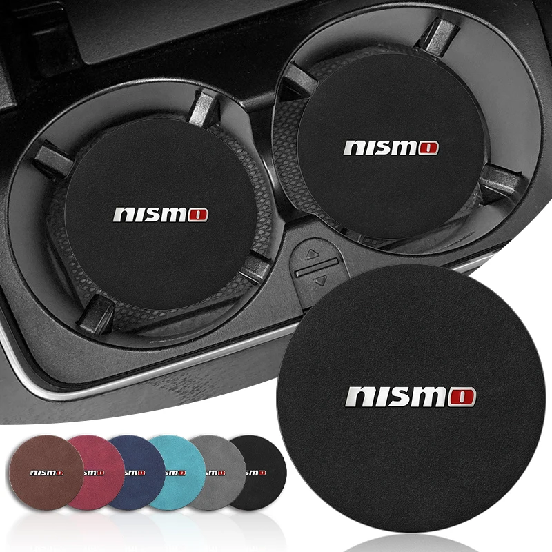 1/2Pcs Hot sale Car Coasters Cup Holder Mats Anti-Slip Cup Pad Accessories For Nissan Nismo Qashqai J11 Juke X-Trail T32