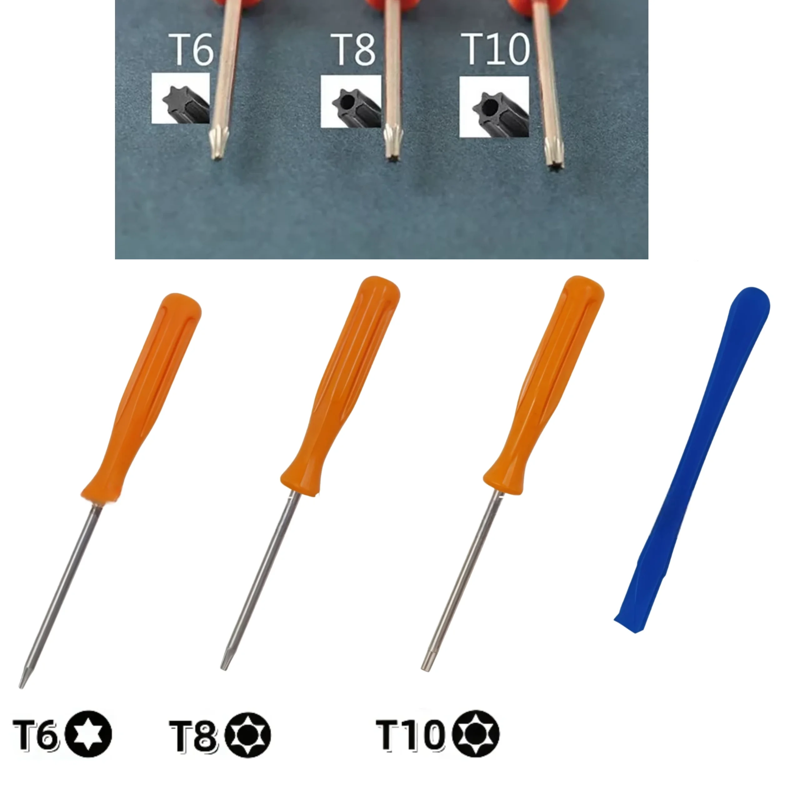 Torx T6 T8 T10 safety screwdriver suitable for Xbox One 360 series PS3, PS4, PS5, tamper proof hole, plum blossom hollow hexagon