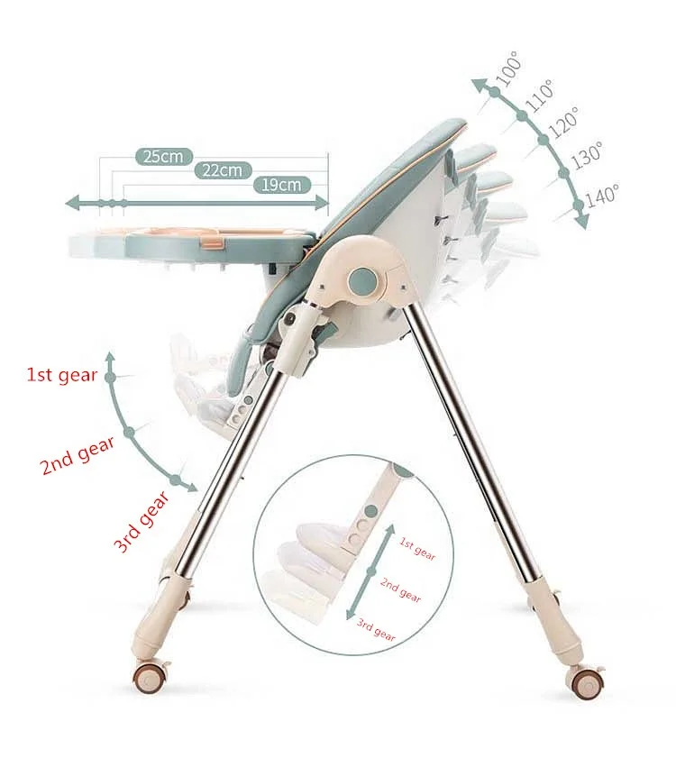 Kursi Makan anak, unik kursi tinggi bayi s kursi makan grosir Multi fungsi untuk pakan
