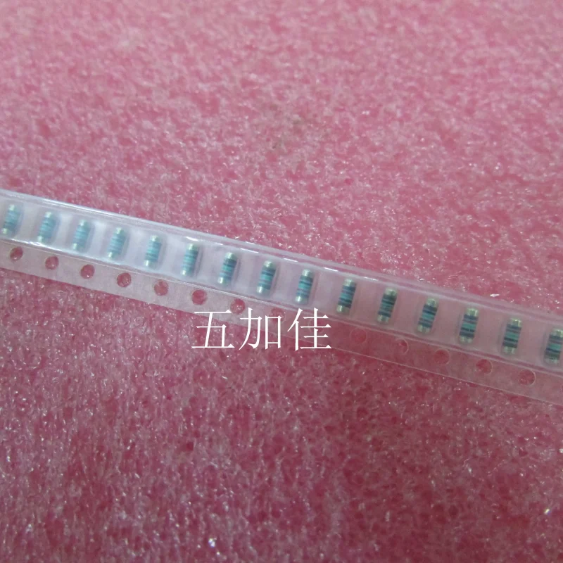 10-100pcs MMA02040C8250FB300 825R 1/4W 1% imported patch color ring wafer cylindrical resistor