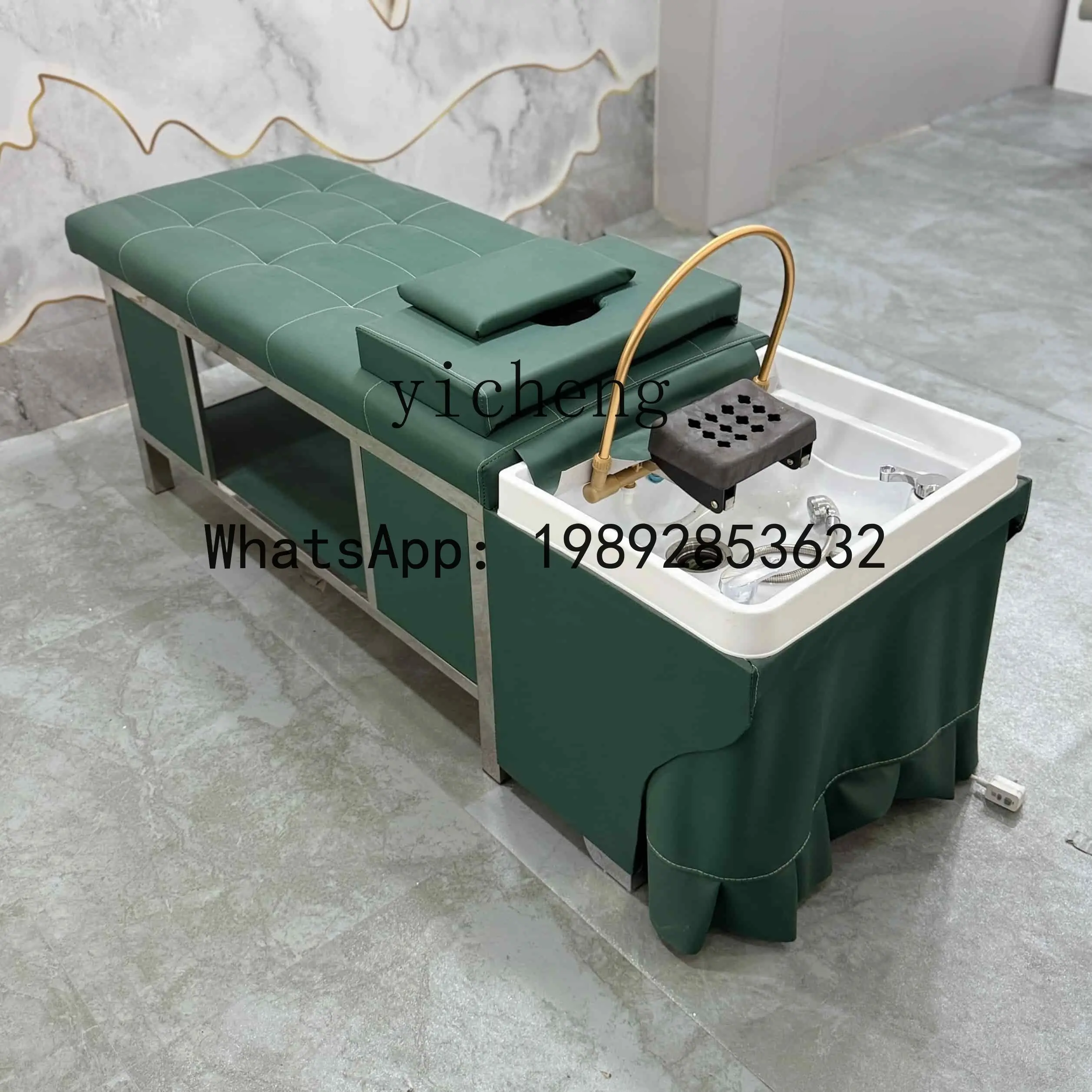 T3  Thai water circulation shampoo bed barber shop fumigation constant temperature integrated head treatment bed