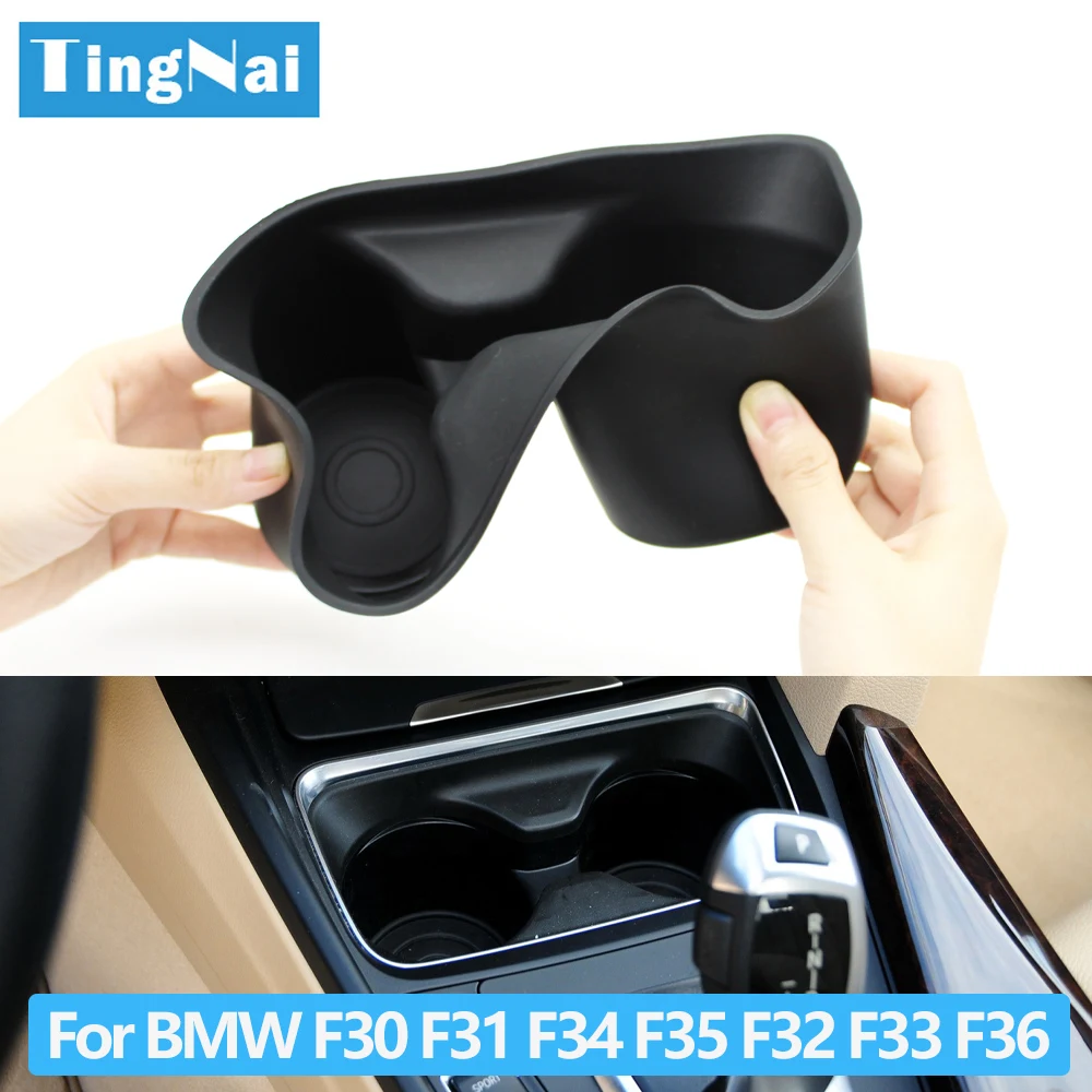 Car Center Console Water Drink Cup Holder Insert Removable Cover For BMW 3 4 Series F30 F31 F34 F35 F32 F33 F36 F82 51169218925