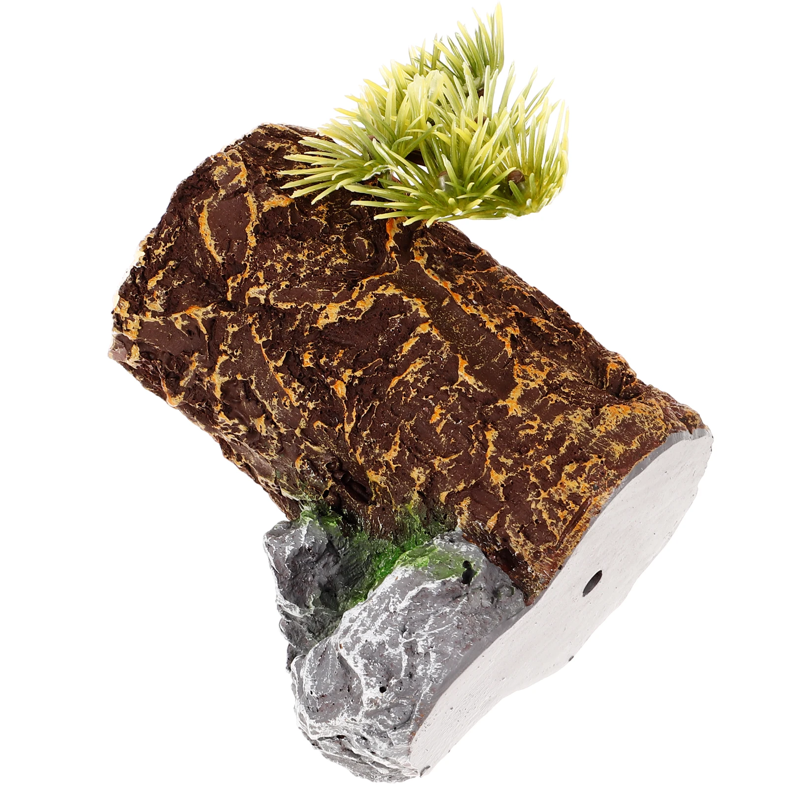 

Simulated Tree Trunk Sinking Artificial Aquarium Stump For Underwater Fish Tank Decorate Resin Decoration Accessory