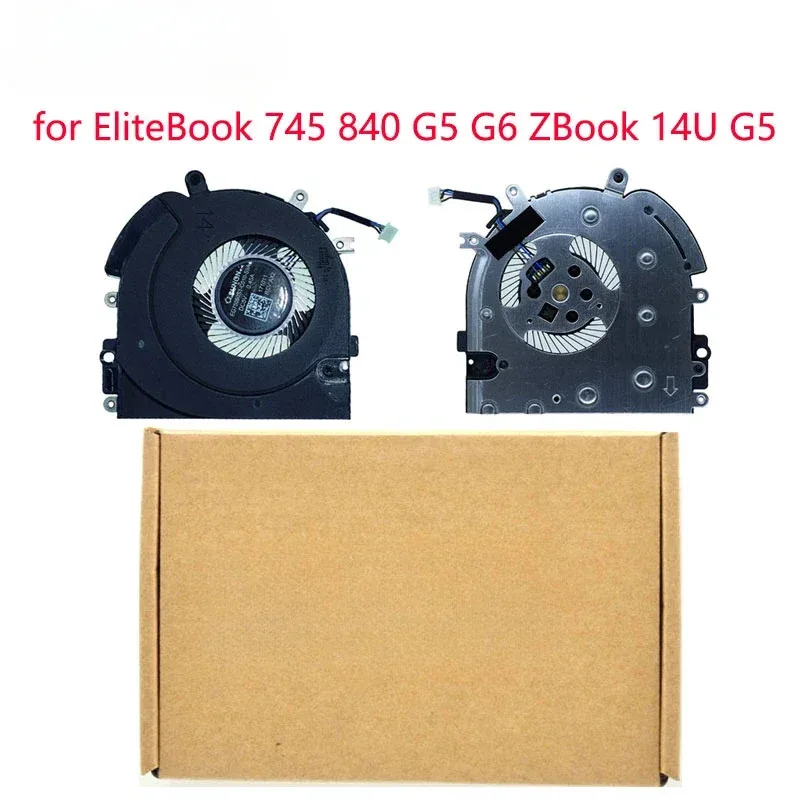 

Сменный вентилятор охлаждения процессора ноутбука для ноутбука HP EliteBook 745 840 G5 G6 ZBook 14U G5 серии EG75050S1-C010-S9A JM