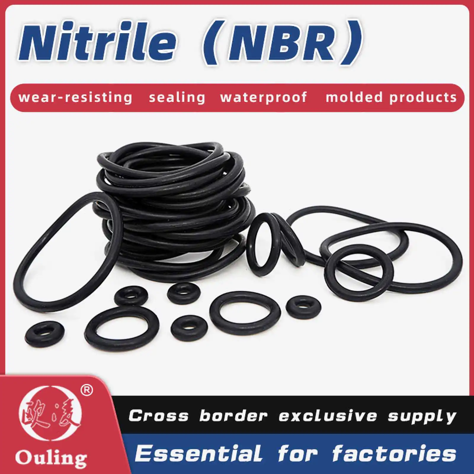 Boxcs3mm boxed nitrile silicone fluorine rubber repair kit sealing valve waterproof combination kit gasket o-ring faucet machine