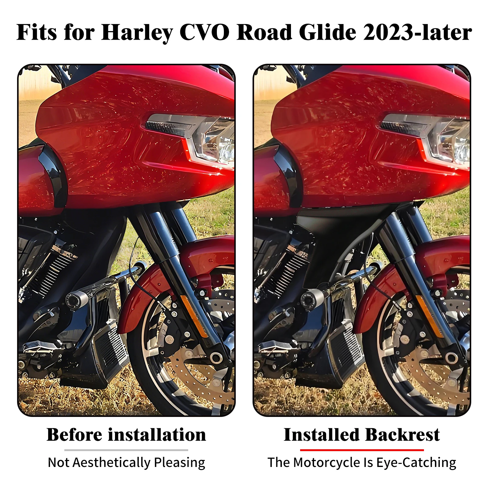 Motorcycle Fairing Spoiler Trim Panel Side Cover Bracket Mounting Kit For Harley Touring Road Glide FLTRXSE 2023 FLTRX CVO 24-25