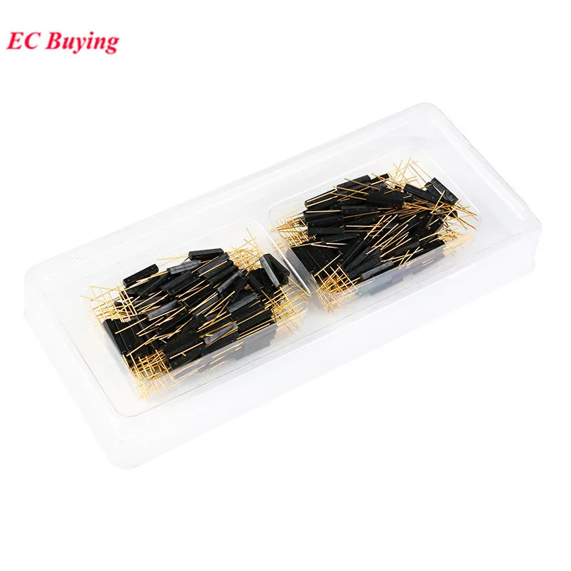 100pcs/1pc GPS-14A 2*14mm Normally Open Reed Switch 14mm Magnetic Control Switch Anti Vibration NO Sensor Plastic Type