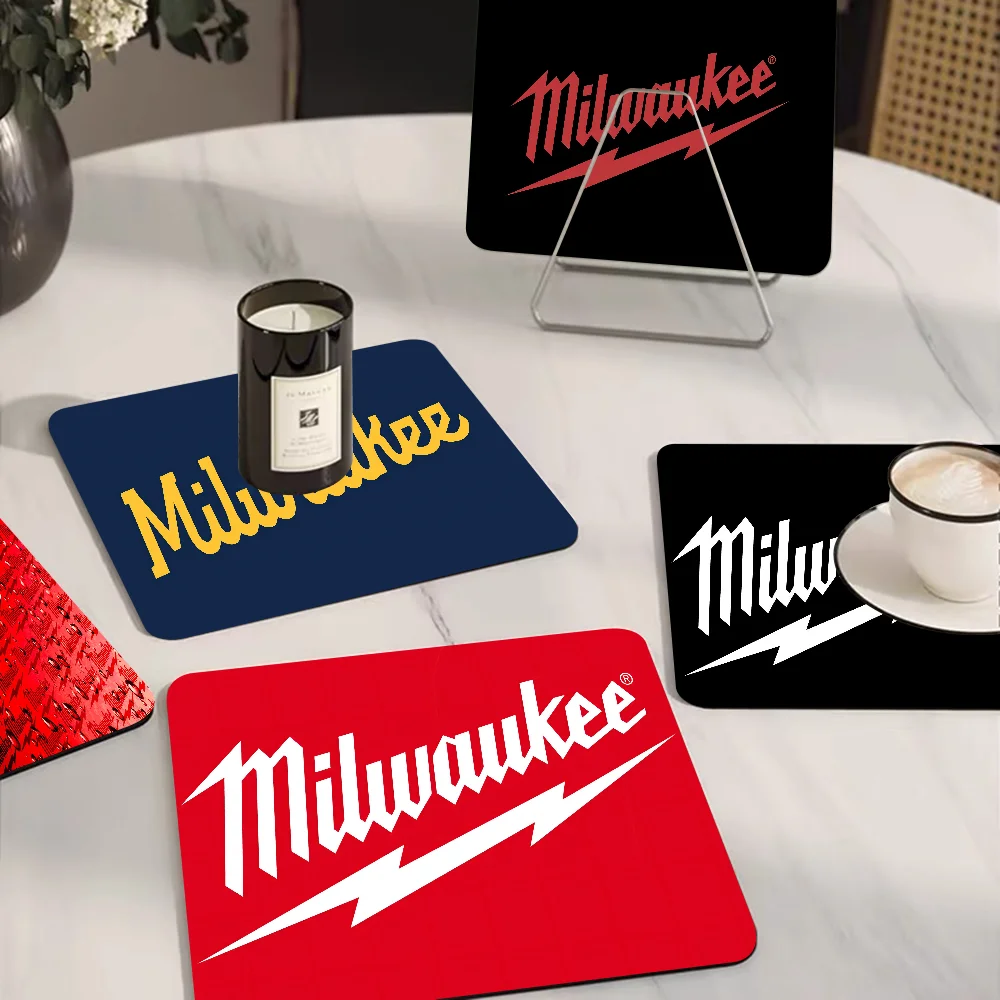 M-MilwaukeeS Kitchen Dish Mat Absorbent Dining Table Mats Retro Non-slip Placemat Coffee Dish Tableware Mat for Home Decor