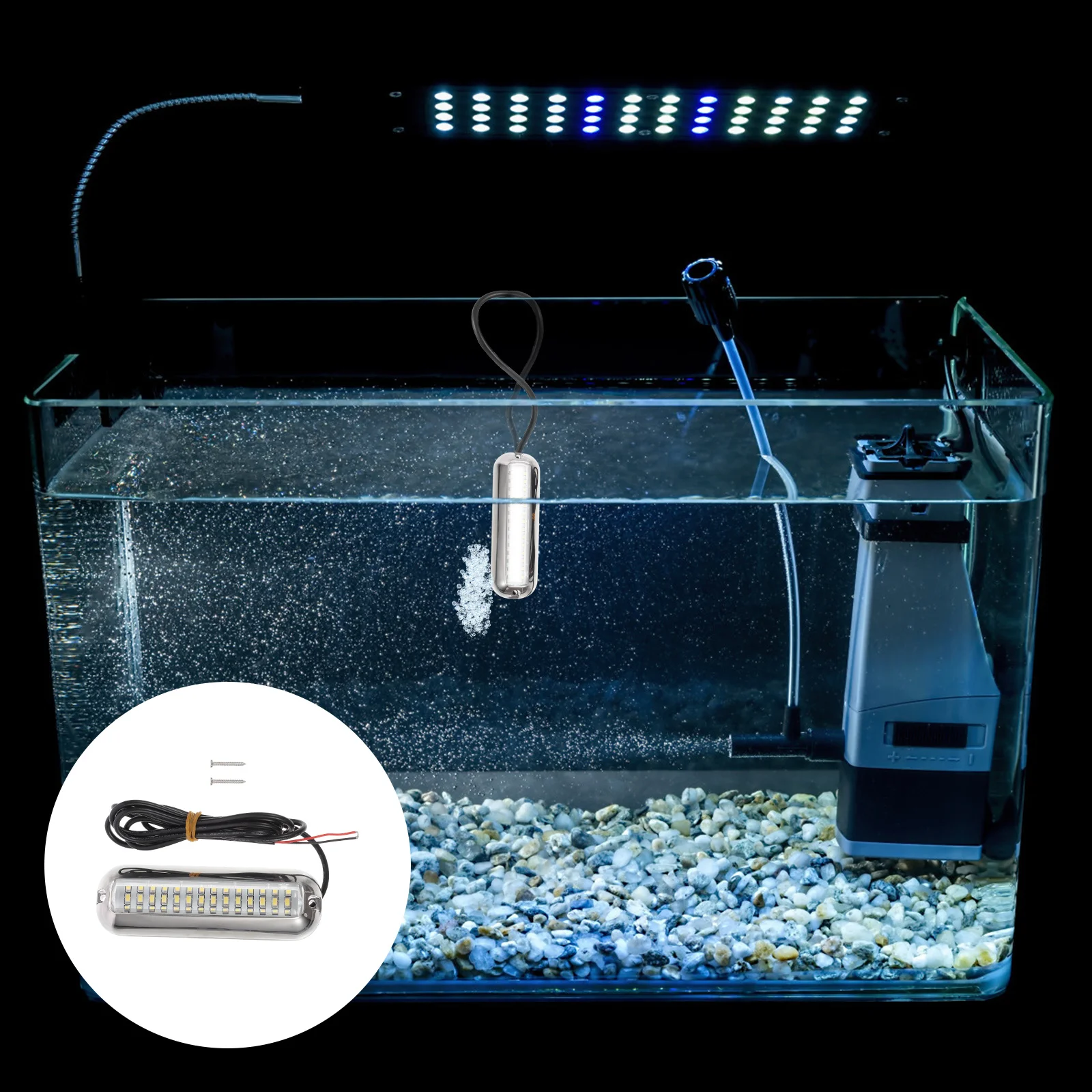 

Waterproof Underwater Boat Light Unique Design Compact Lightweight Simple Convenient to Use Underwater Boat Light