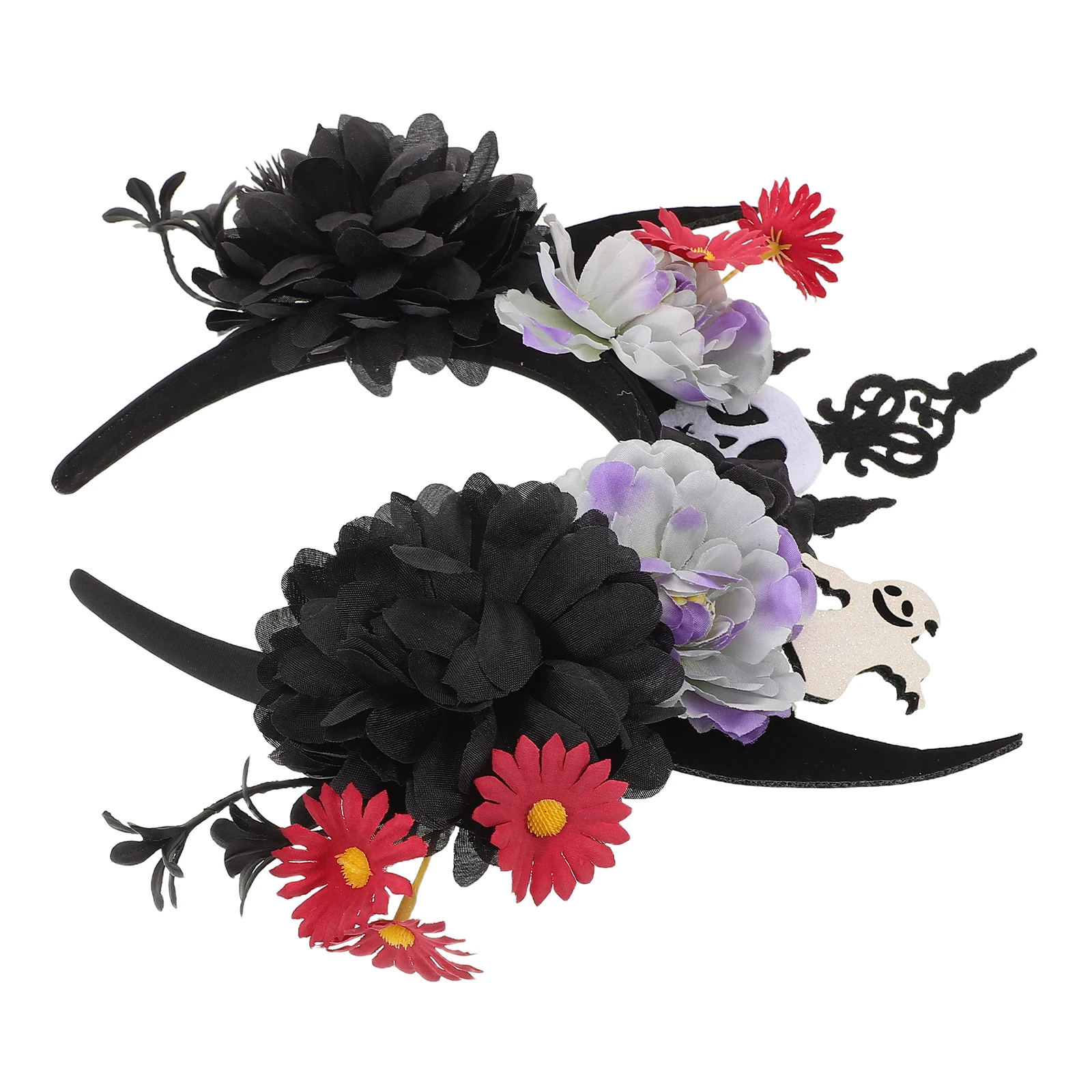 

Halloween Demon Horns Hairband Accessory Black Soft Reusable Dark Themed Cosplay Ear Decoration Demon Costume Headband