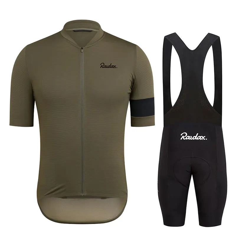 Raudax Heren Fietssjersey Sets Met Korte Mouwen Ropa Ciclismo Hombre Zomer Fietskleding Triatlon Korte Broek Pak Fietsuniform