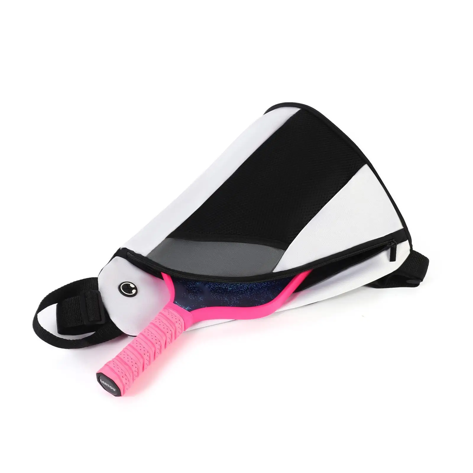 

Pickleball Racket Bag Sports Pouch Multifunction Tennis Backpack Crossbody Bag for Fitness Outings Home Gym Picnics Men Women