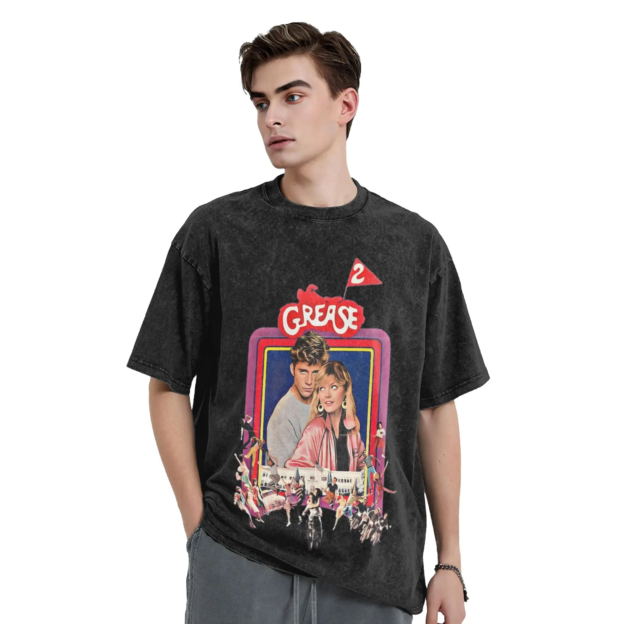 Grease Birds T-Shirts Men  Fashion Cotton Tee Shirt O Neck Short Sleeve T Shirts Gift Idea Clothes