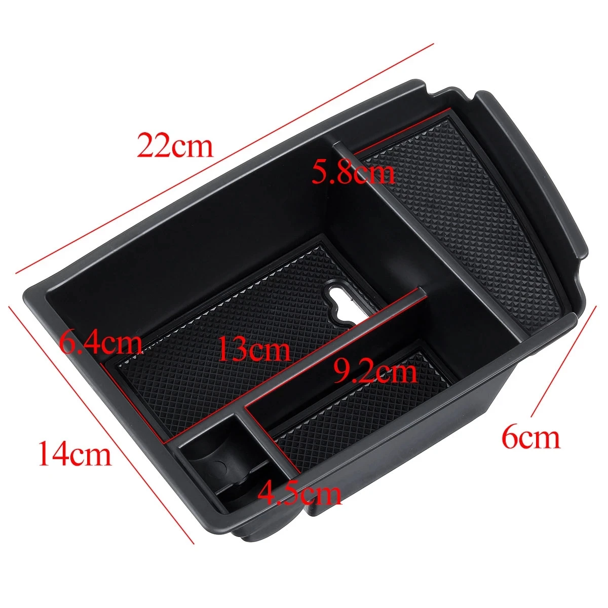 Black Car Armrest Storage Box for Kia Niro 2018 2019 2020 Auto Center Organizer Glove Tray Holder Box Stowing Tidying