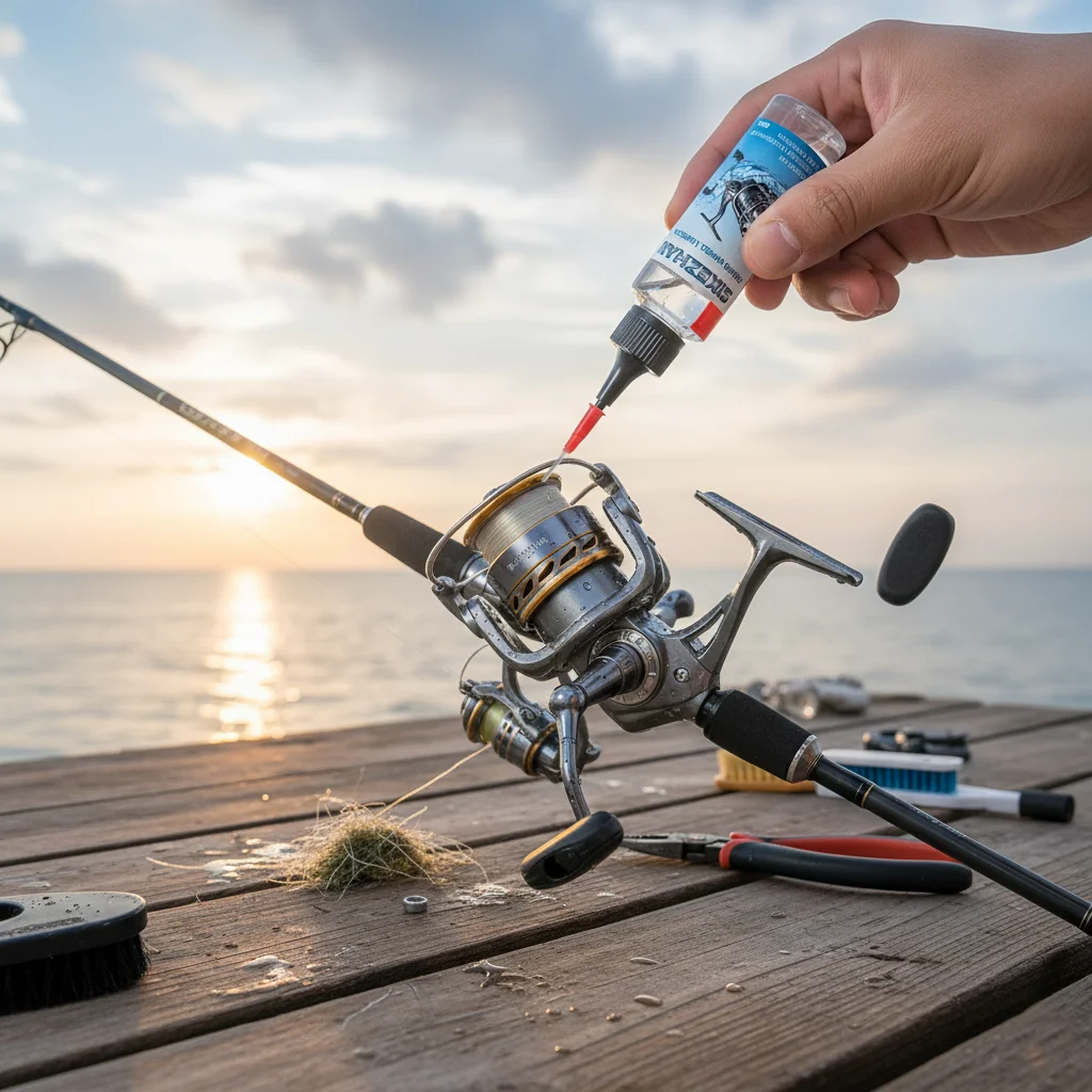 زيت بكرة الصيد الاحترافي - زيوت التشحيم المضادة للصدأ للصيانة والأداء السلس في المياه المالحة والمياه العذبة