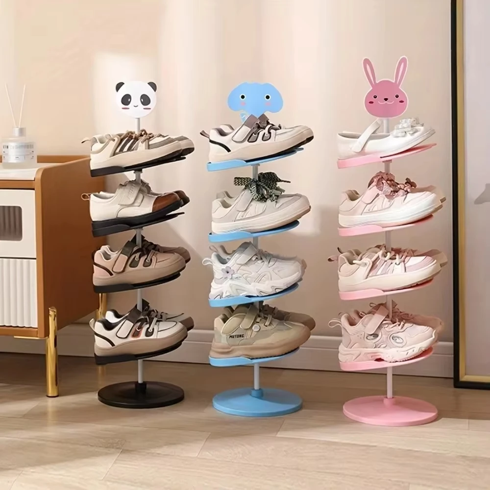 Regal für Kinder Geeignet für Kleine Cartoon-Kinderschuhe Spezielles Aufbewahrungsregal für den Haushalt Japanischer Stil