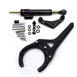 2024 2023 2022 For Suzuki GSX-S1000GT GSX S1000 GT GSX-S 1000 GSXS1000 Carbon Steering Damper Stabilizer Bracket Mounting Kit