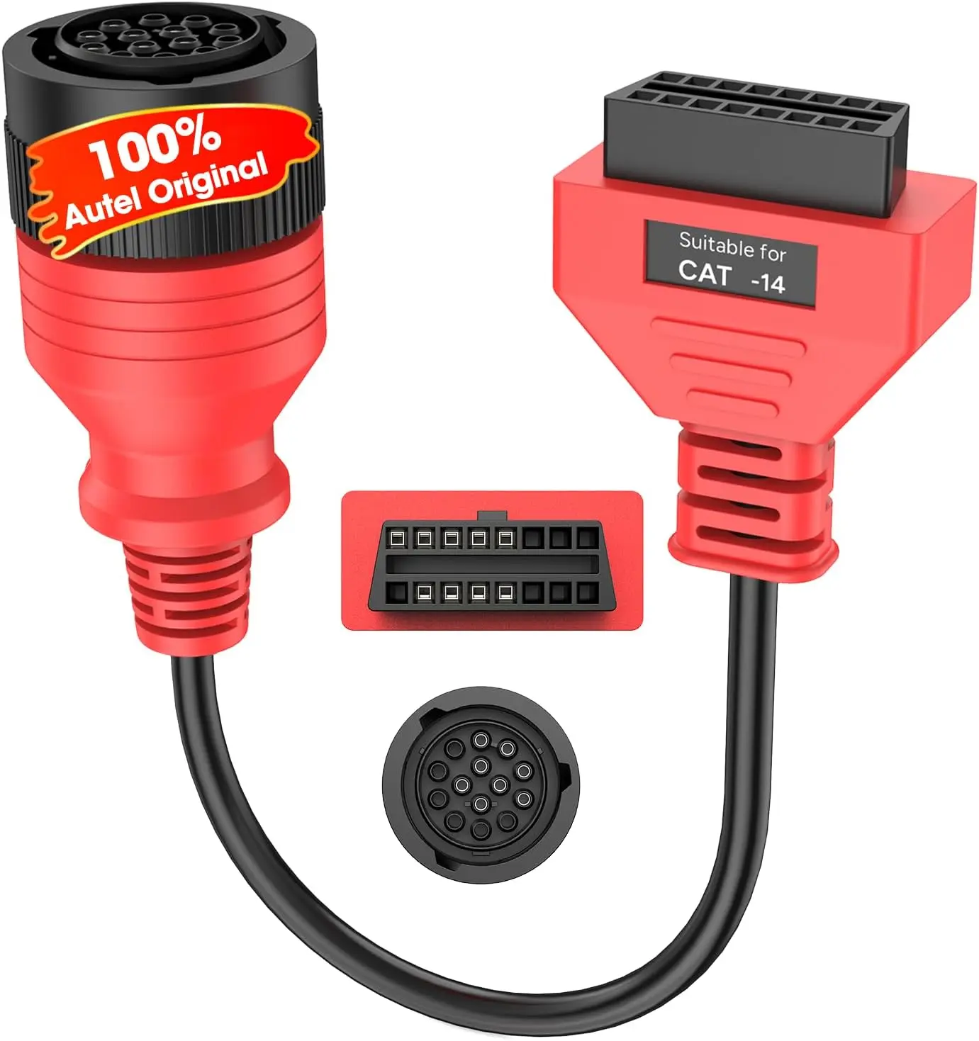 

CV CAT 14-Pin Adapter for Caterpillar Engines, Compatible with MaxiSYS MS909CV, MS908CV II/MS908CV, MS906CV