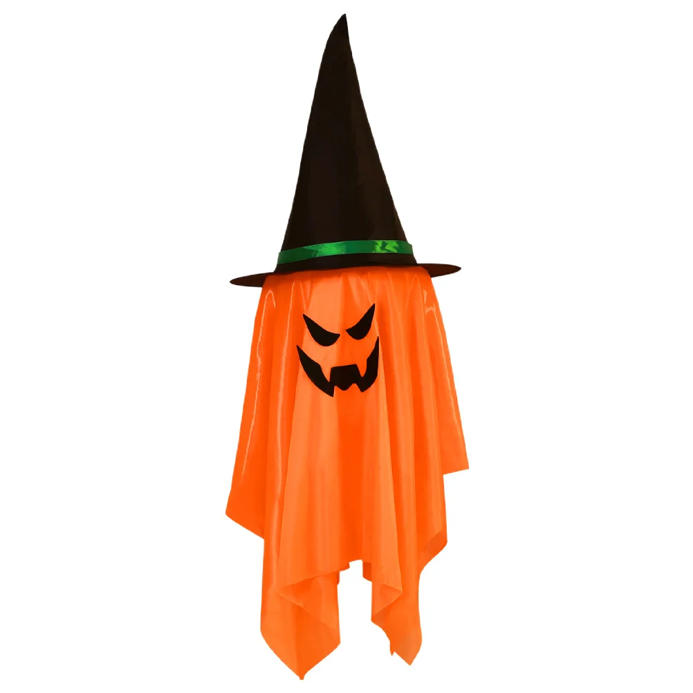 

Large Halloween Glowing Witch Hat Pendant LED Lighted Hanging Witch Hat Decor Outdoor Yard Haunted Party Hanging Decor