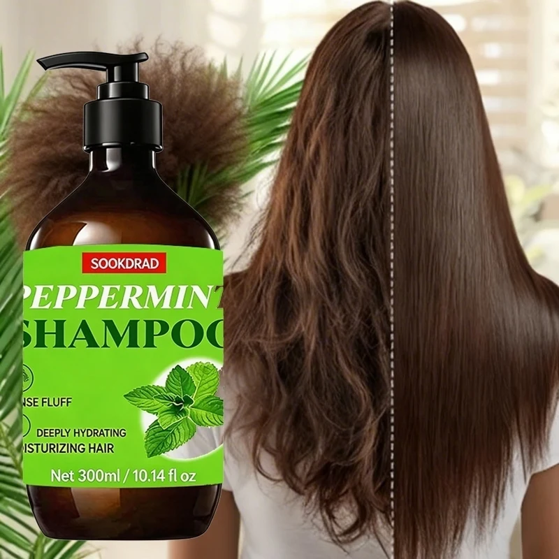 Peppermint Shampoo Volumizing Oil-control Balanced Scalp Daily Wash 10.14fl oz
