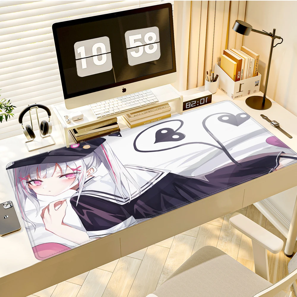

Mouse Pad Anime Girl Computer Accessories Mousepad Office PC Gamer Cabinet Keyboard Pad Cute Desk Mat