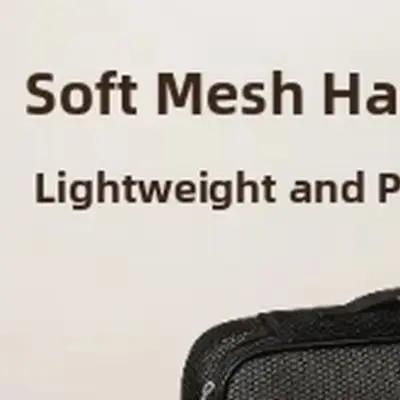 Hair Bag Waterproof Cosmetic Organizer Black Hair Tools Travel Bag Generous Capacity Layout Fully Opening Mechanism