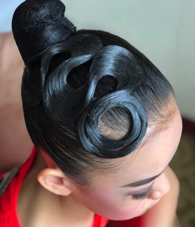 

Profional Latin Dance Cetition Headwear Hair Accories for Adults And Kids Stand Dance Performance KSFORHAIR