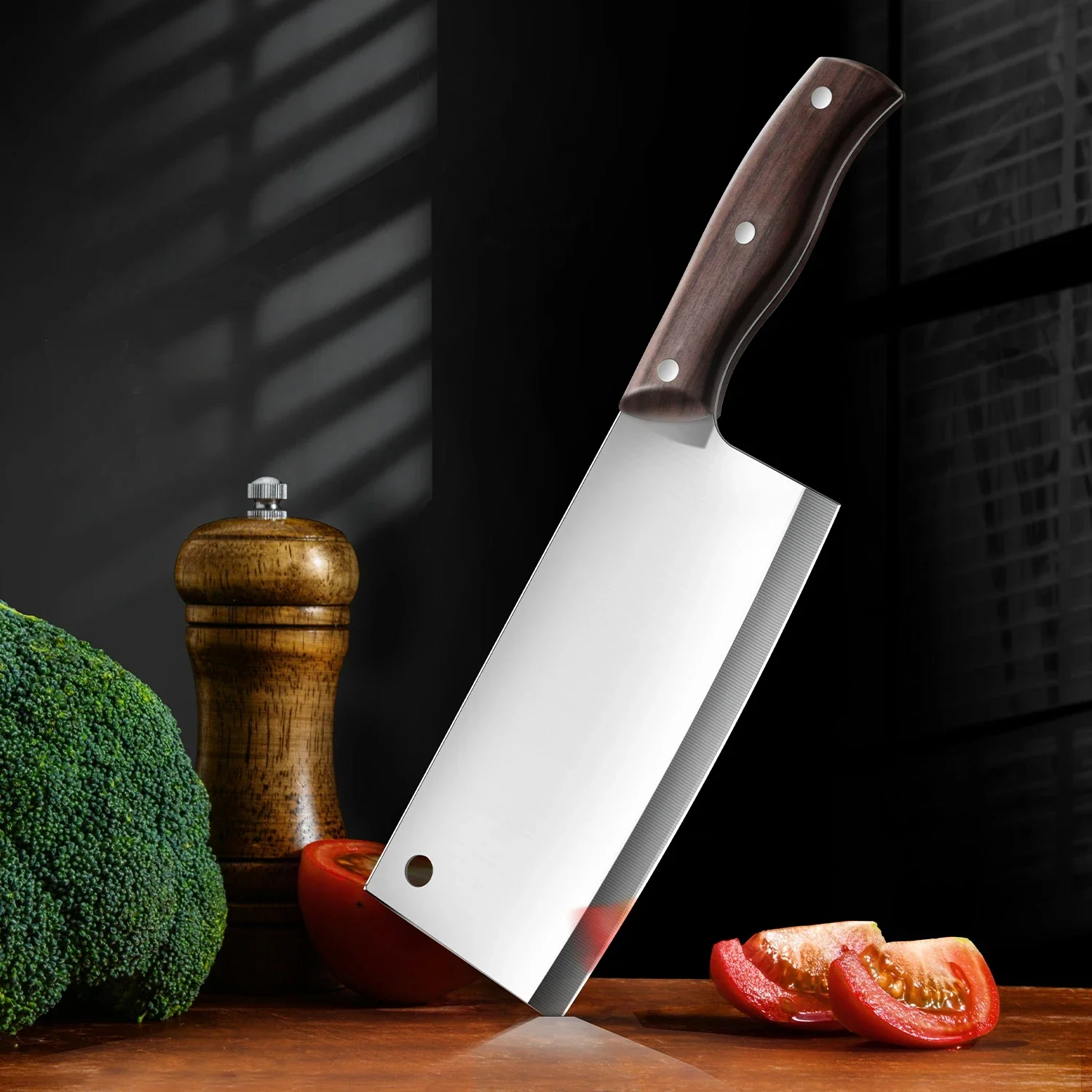2026 New Model Professional Kitchen Knife Kitchen Stainless Steel Blade with Anti-Slip Handle and Multi-functional Cutting Knife