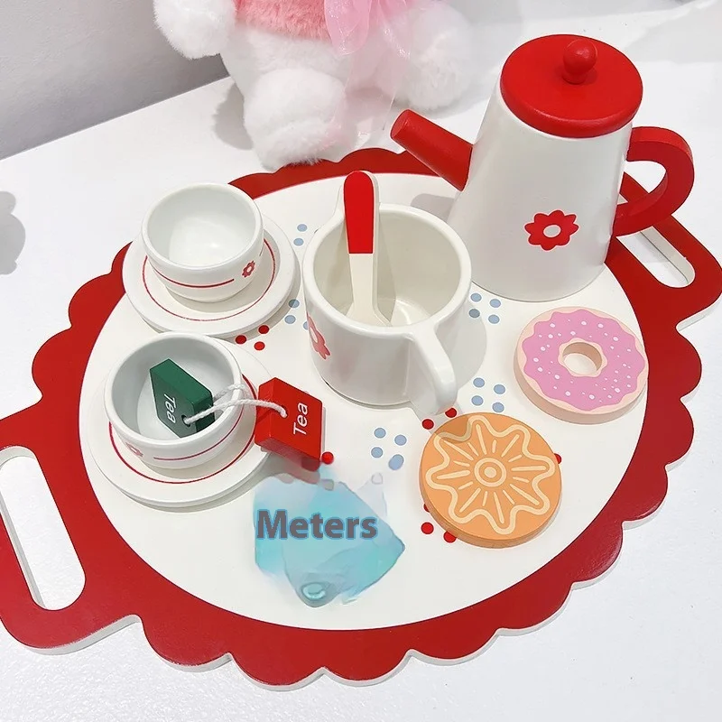 

Play Home Afternoon Tea Children's Gift Tea Toy Set Boys And Girls Wooden Simulation Tea Set Experience Combination