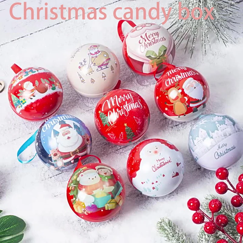 4PCS Christmas Candy Box Chocolate Sweets Aromatherapy Candle Jars DIY Ornaments Childrens Christmas Gifts 2025 New Year Decor