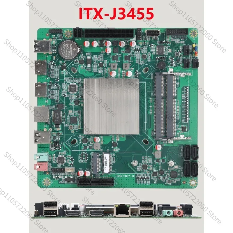 For  N100 NAS Mainboard Dual 2.5G LAN Dual M.2 PCIe Slot Low Power Soft Router Storage Board